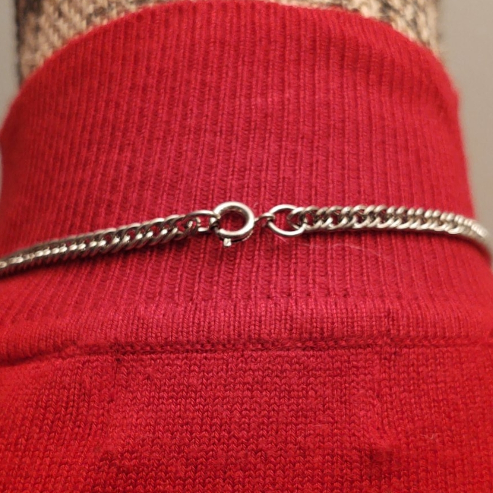 Set of (2) | Vintage Silvertone Fashion Necklace - Picture 5 of 8